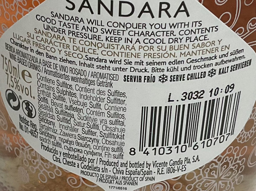 SANDARA 玫瑰氣泡酒 Wine SANDARA 