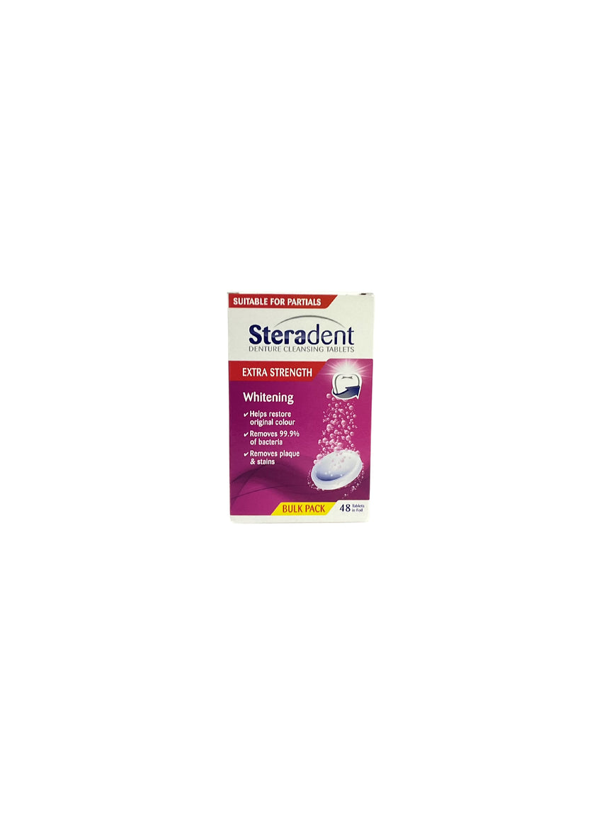 Steradent 假牙美白清潔片48片 Oral Care Steradent 